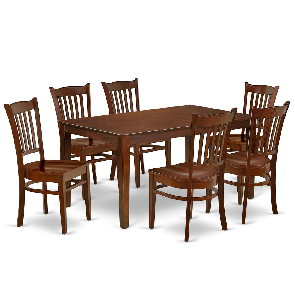 Dining Room Set Mahogany, CAGR7-MAH-W