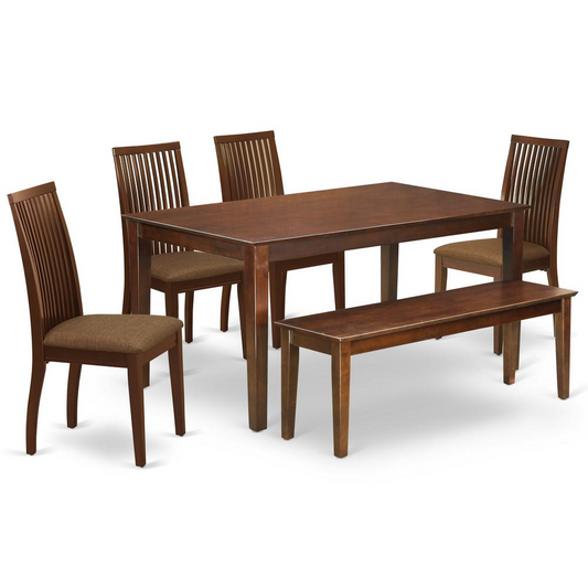 Dining Room Set Mahogany, CAIP6-MAH-C