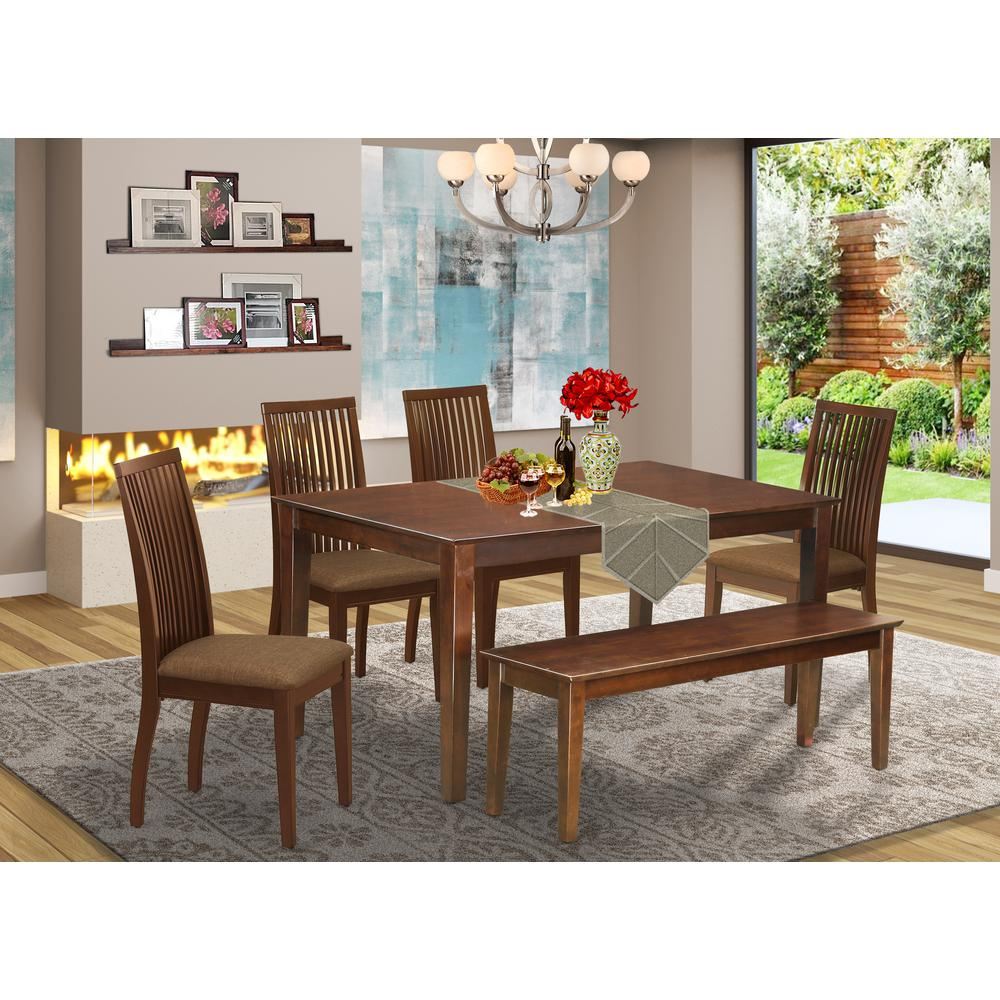 Dining Room Set Mahogany, CAIP6-MAH-C