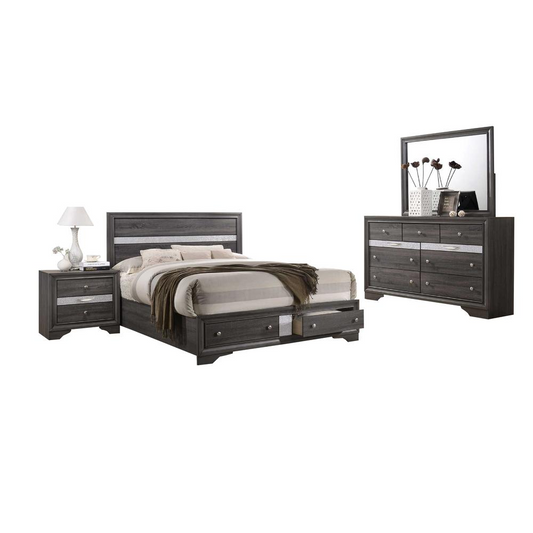 David Gray 4pc Bed Set - Queen