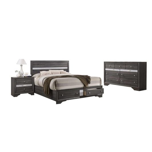 David Gray 3pc Bed Set - Queen