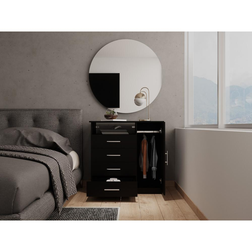 Rioja  4 Drawer Dresser Black Wengue