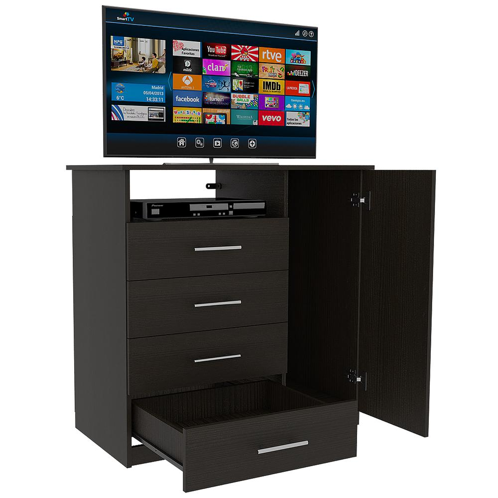 Rioja  4 Drawer Dresser Black Wengue