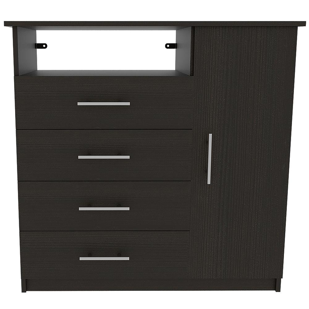 Rioja  4 Drawer Dresser Black Wengue