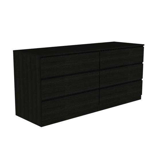 Cocora 6 Drawer Double Dresser - Black