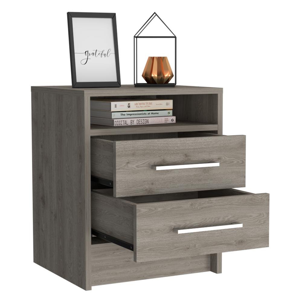 Leyva Night Stand Light Gray