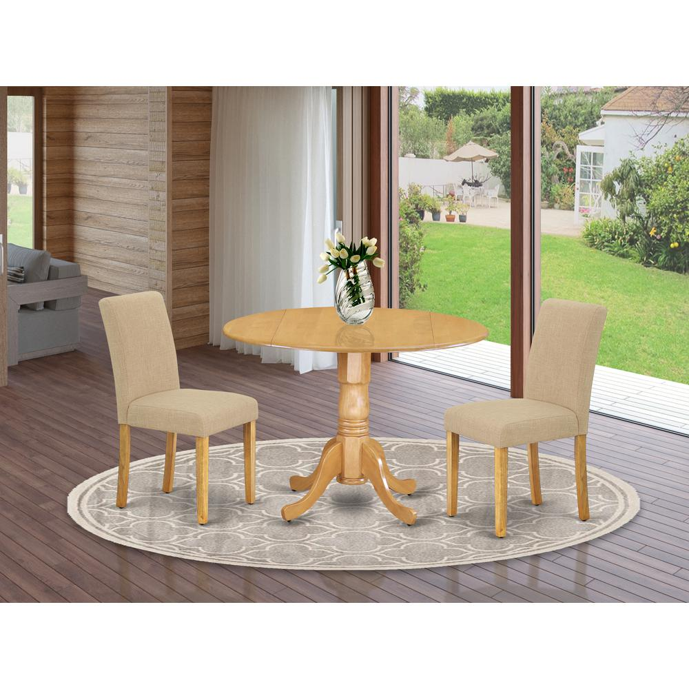 Dining Room Set Oak, DLAB3-OAK-04