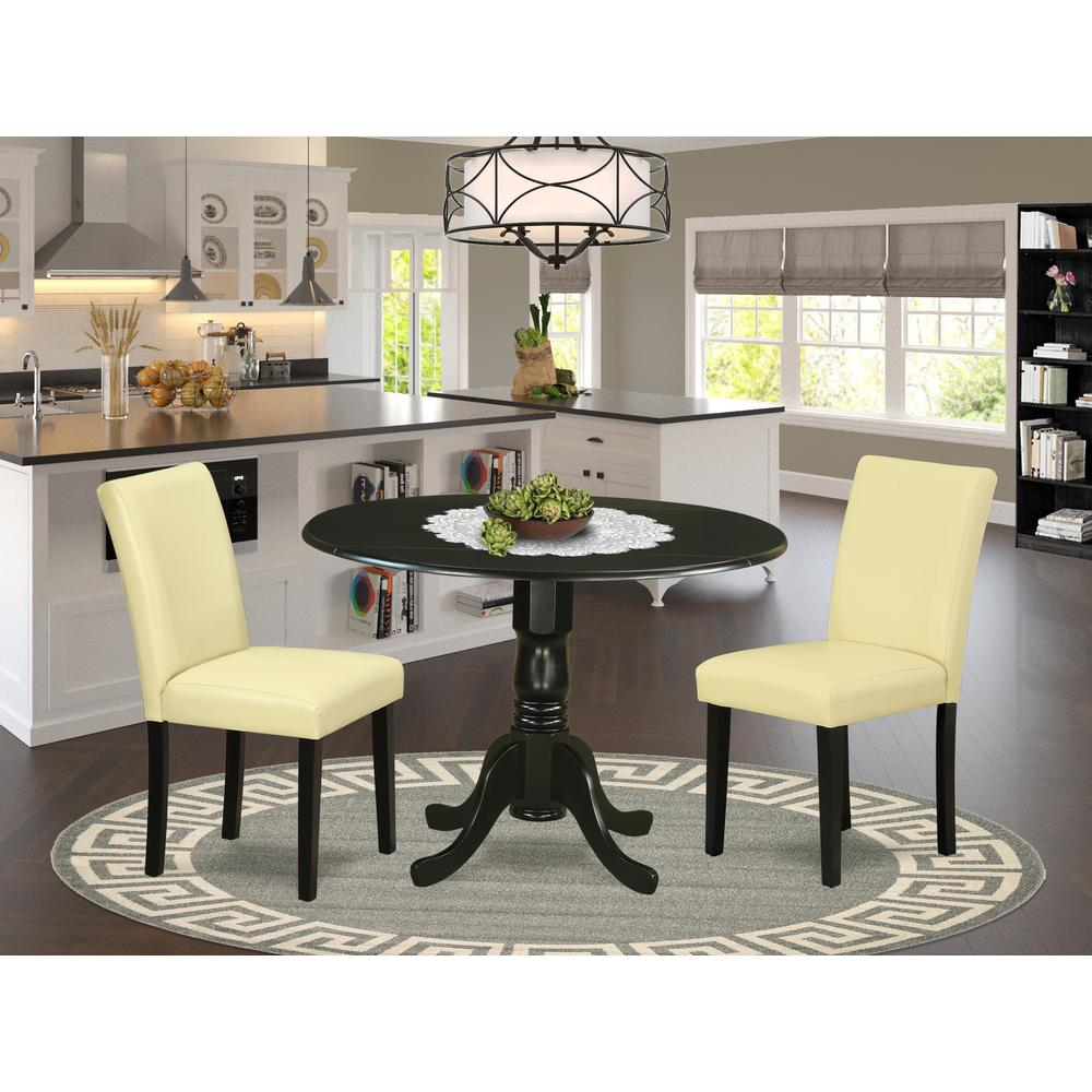 Dining Room Set Black, DLAB3-BLK-73