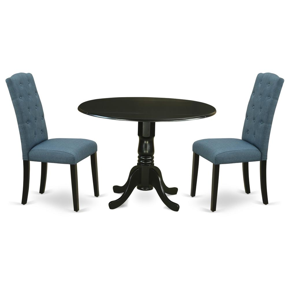 Dining Room Set Black, DLCE3-BLK-21 - The Room Store – The Roomstore