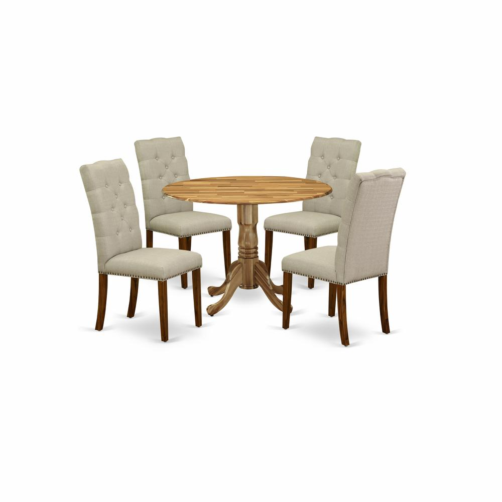 Dining Room Set Natural, DLEL5-ANA-05