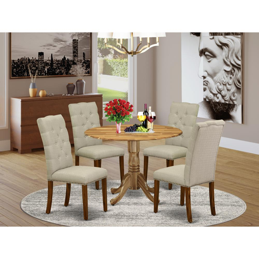 Dining Room Set Natural, DLEL5-ANA-05