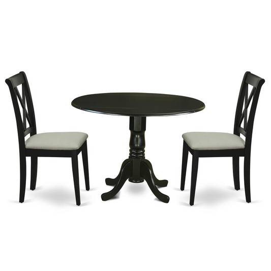 Dining Room Set Black, DLCL3-BLK-C