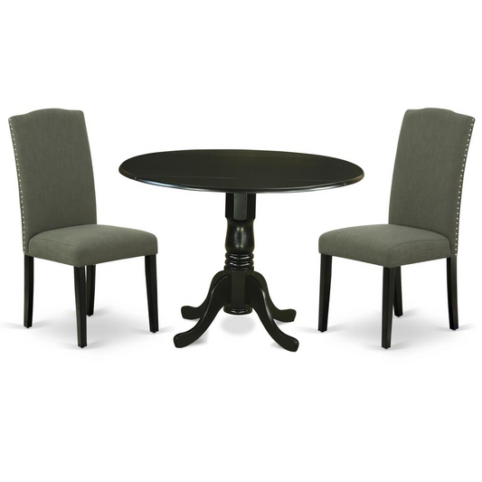 Dining Room Set Black, DLEN3-BLK-20