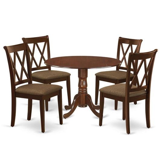 Dining Room Set Mahogany, DLCL5-MAH-C