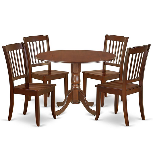 Dining Room Set Mahogany, DLDA5-MAH-W