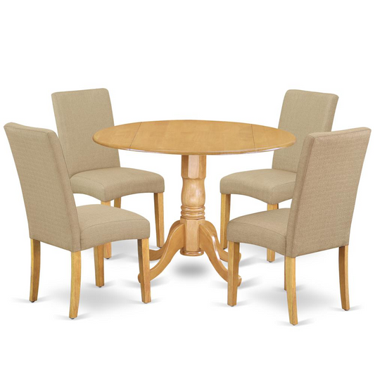 Dining Room Set Oak, DLDR5-OAK-16