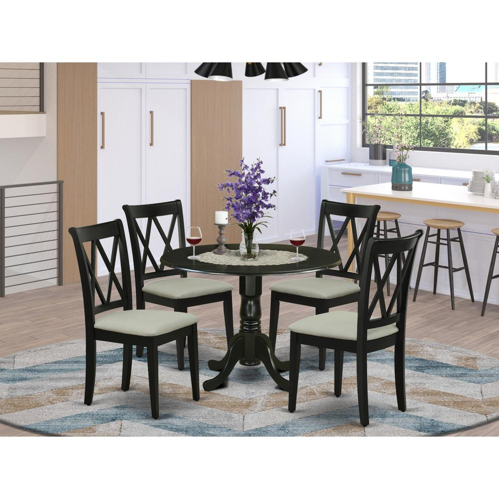 Dining Room Set Black, DLCL5-BLK-C