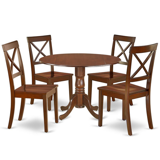 Dining Room Set Mahogany, DLBO5-MAH-W