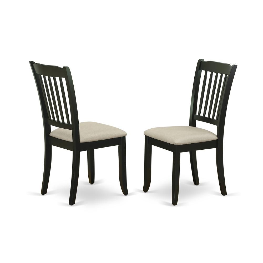 Dining Room Set Black, DLDA3-BLK-C