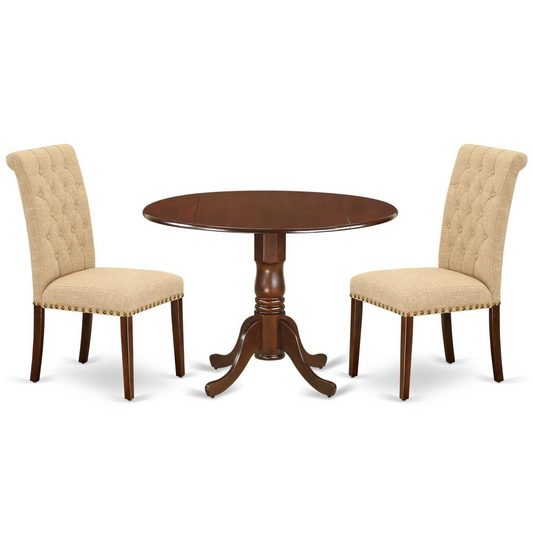 Dining Room Set Mahogany, DLBR3-MAH-04