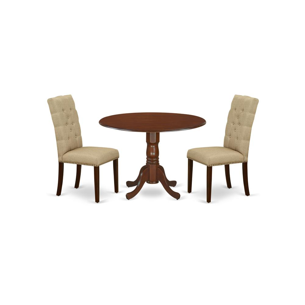 Dining Room Set Mahogany, DLEL3-MAH-16