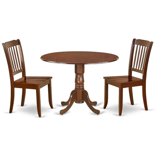 Dining Room Set Mahogany, DLDA3-MAH-W