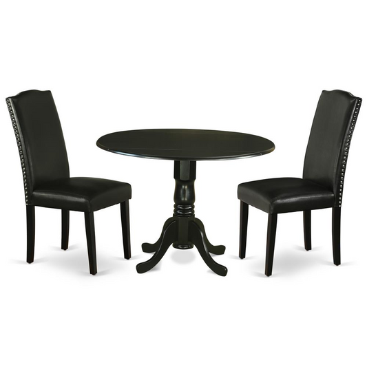 Dining Room Set Black, DLEN3-BLK-69