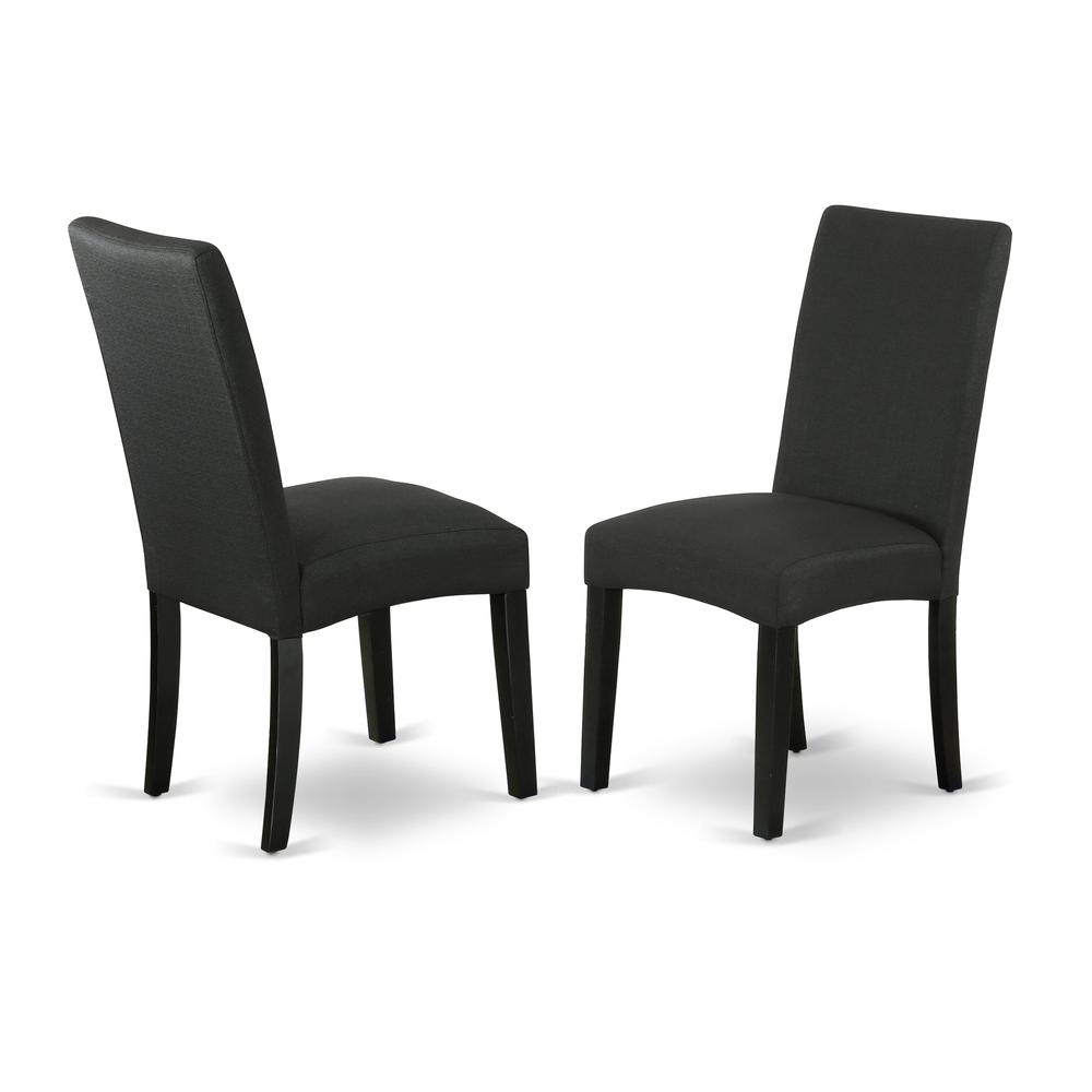 Dining Room Set Black, DLDR3-BLK-24