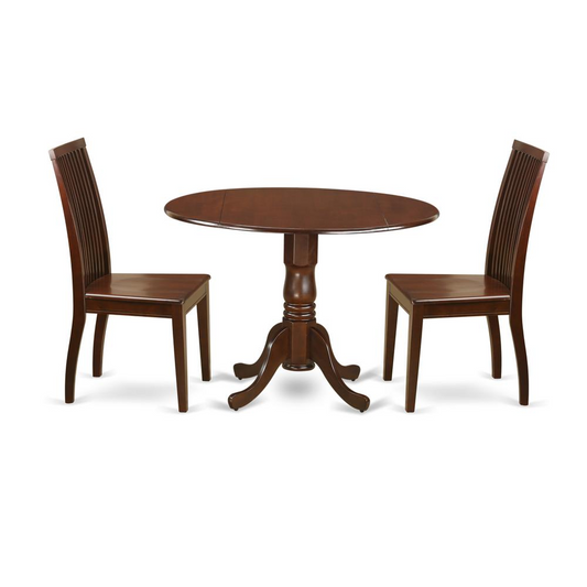 Dining Room Set Mahogany, DLIP3-MAH-W