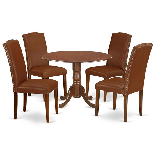 Dining Room Set Mahogany, DLEN5-MAH-66