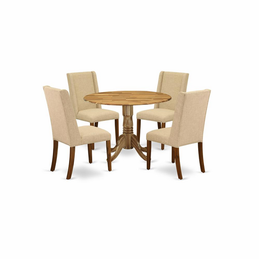 Dining Room Set Natural, DLFL5-ANA-04