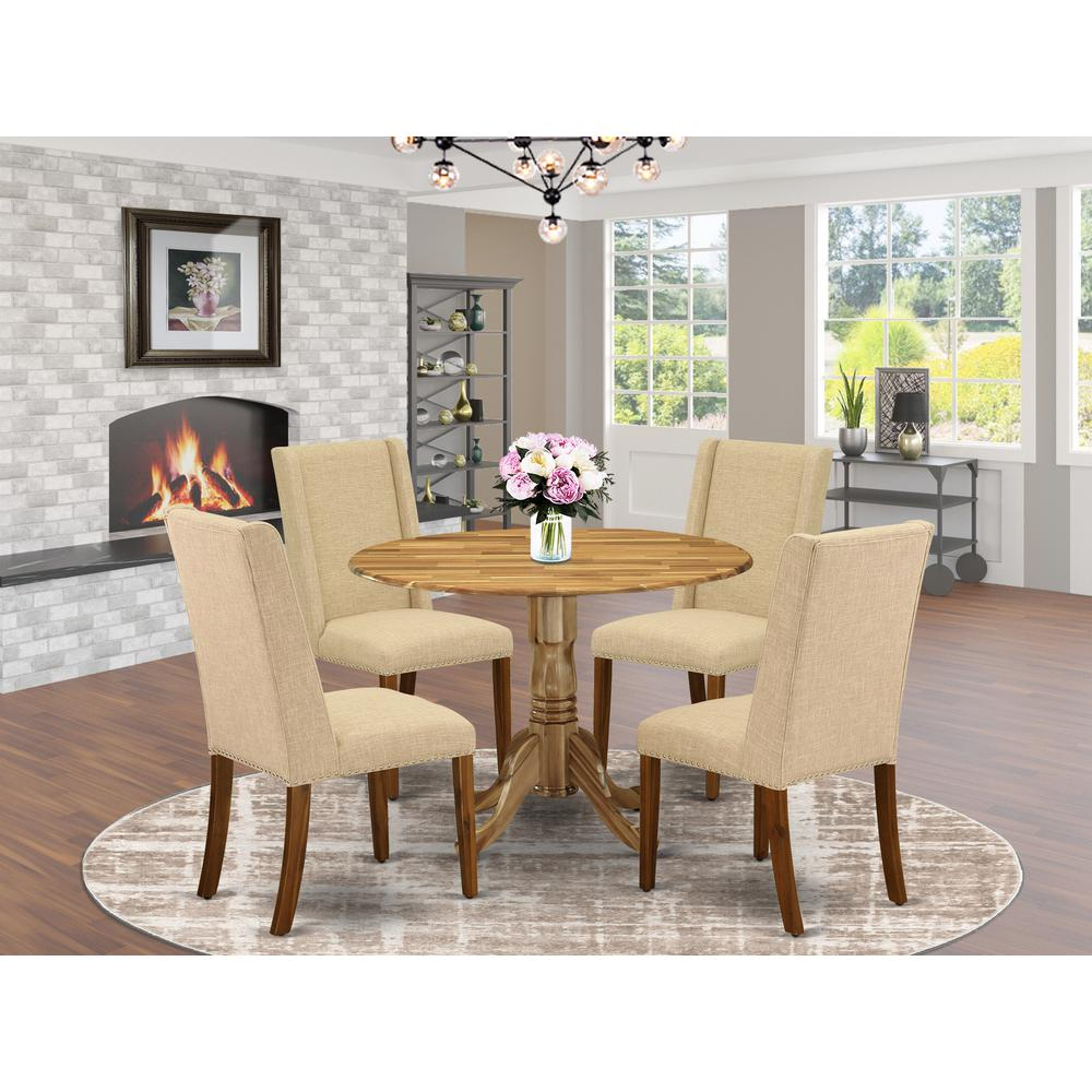 Dining Room Set Natural, DLFL5-ANA-04