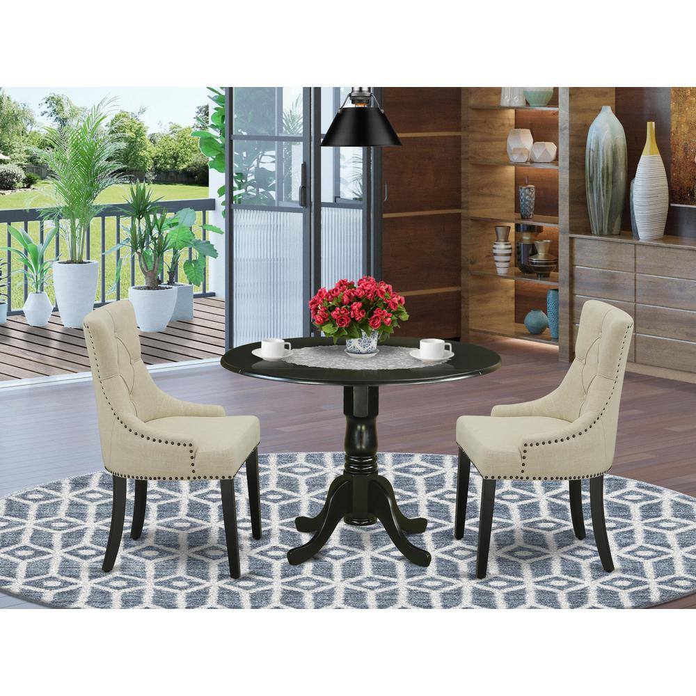 Dining Room Set Black, DLFR3-BLK-02