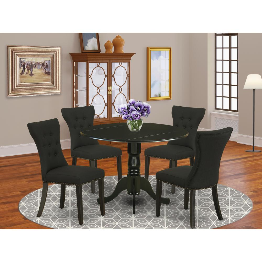 Dining Room Set Black, DLGA5-BLK-24