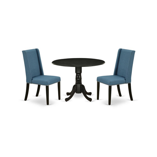 Dining Room Set Black, DLFL3-BLK-21