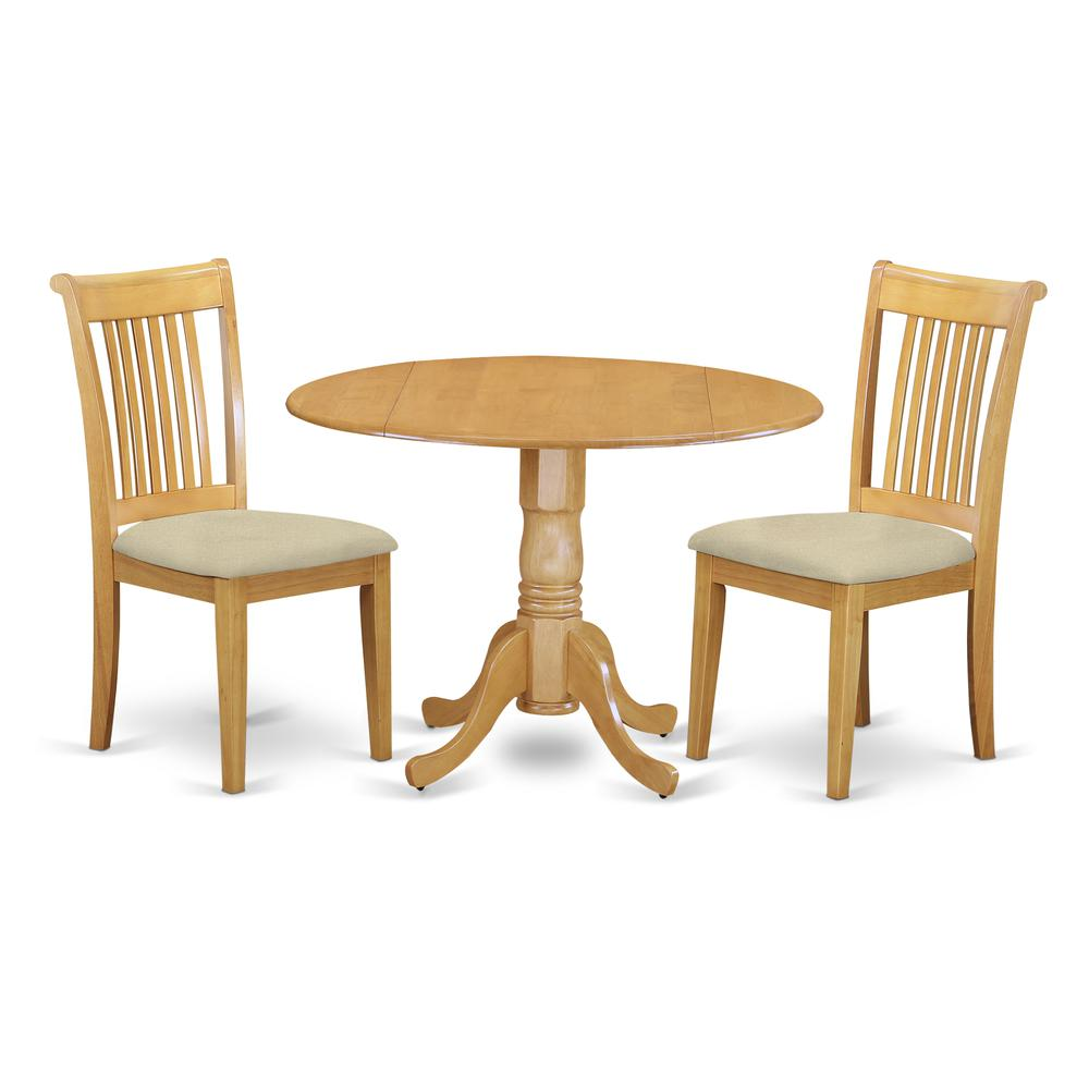 Dining Room Set Oak, DLPO3-OAK-C