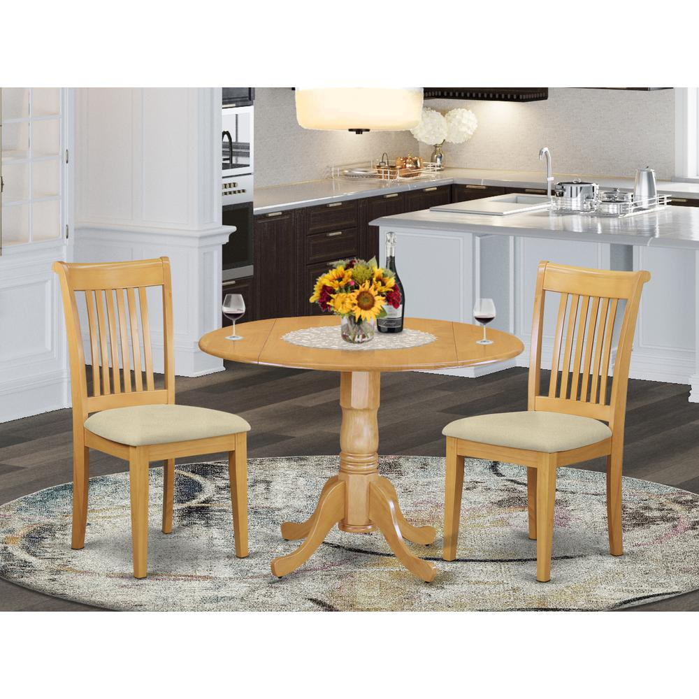 Dining Room Set Oak, DLPO3-OAK-C