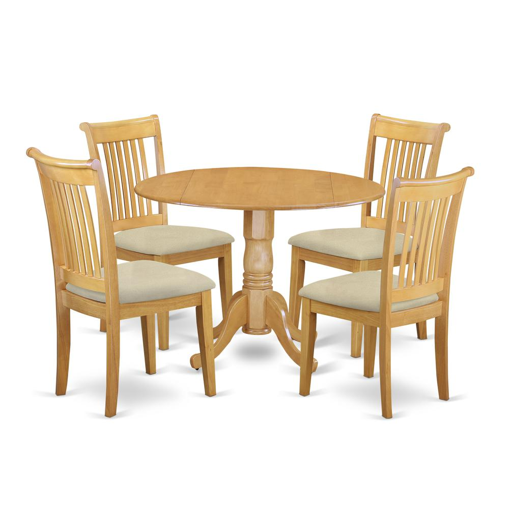 Dining Room Set Oak, DLPO5-OAK-C - The Room Store – The Roomstore