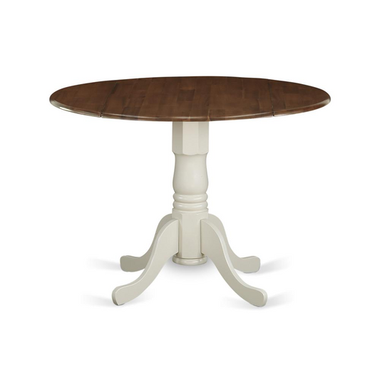 Dining Table Walnut & Linen White, DMT-WLW-TP