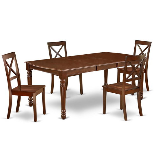 Dining Room Set Mahogany, DOBO5-MAH-W