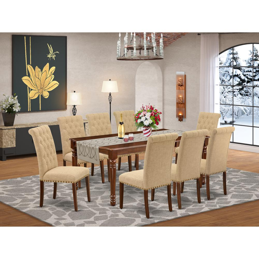 Dining Room Set Mahogany, DOBR9-MAH-04