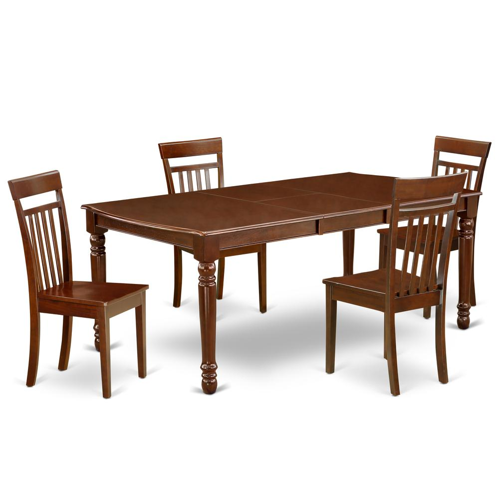 Dining Room Set Mahogany, DOCA5-MAH-W