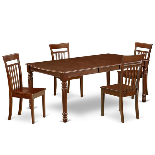 Dining Room Set Mahogany, DOCA5-MAH-W