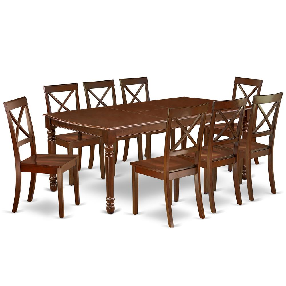 Dining Room Set Mahogany, DOBO9-MAH-W