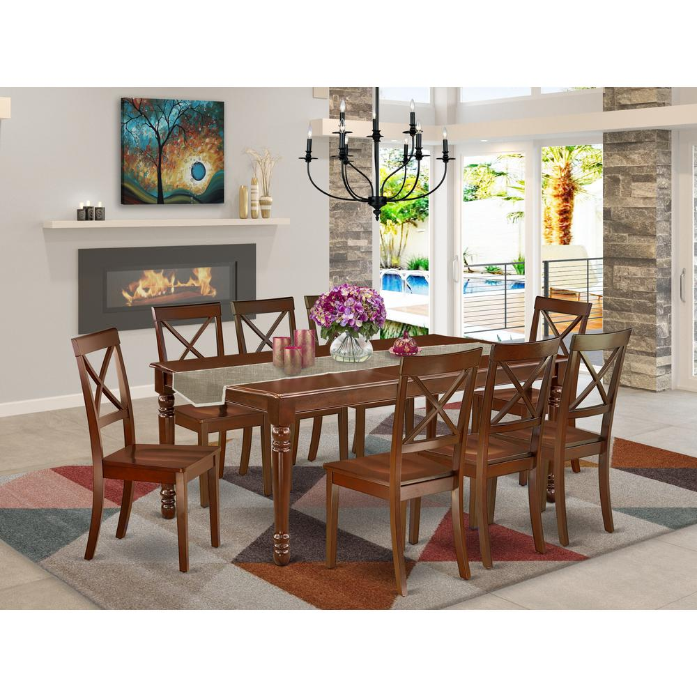 Dining Room Set Mahogany, DOBO9-MAH-W