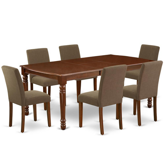 Dining Room Set Mahogany, DOAB7-MAH-18