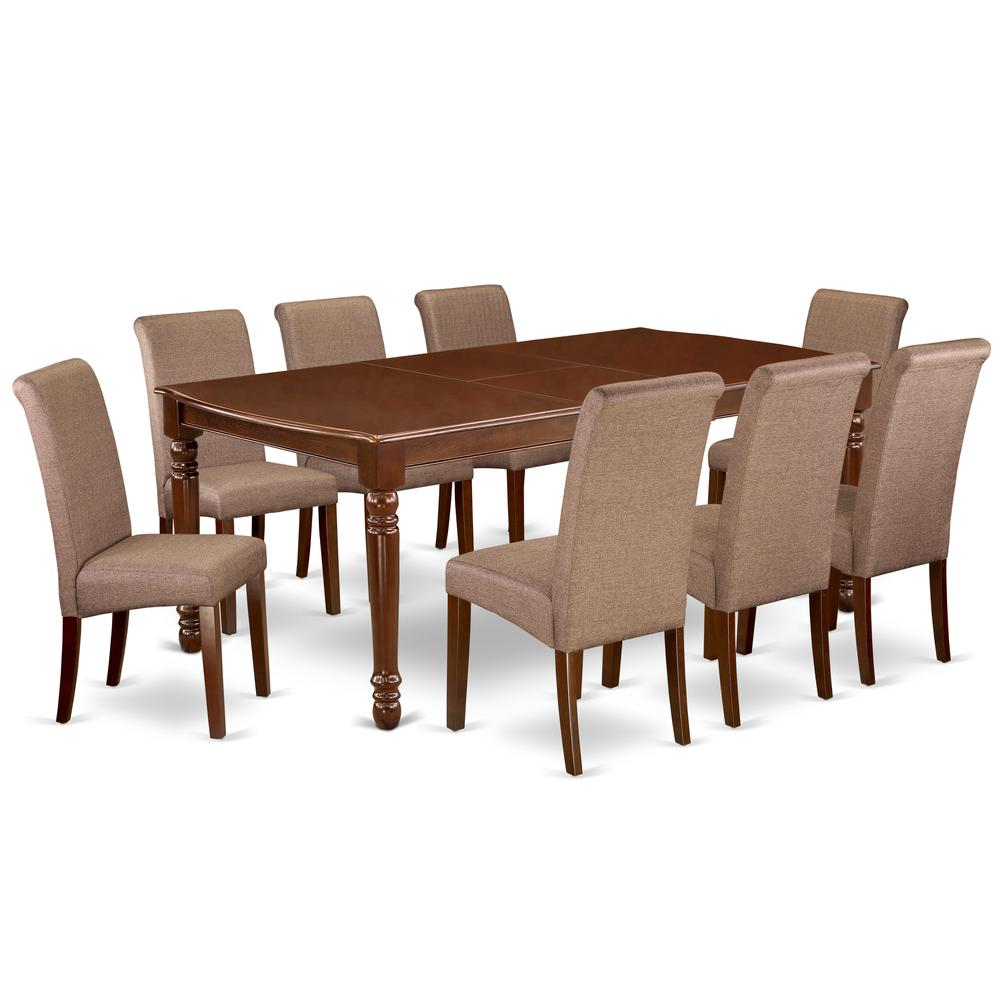 Dining Room Set Mahogany, DOBA9-MAH-18