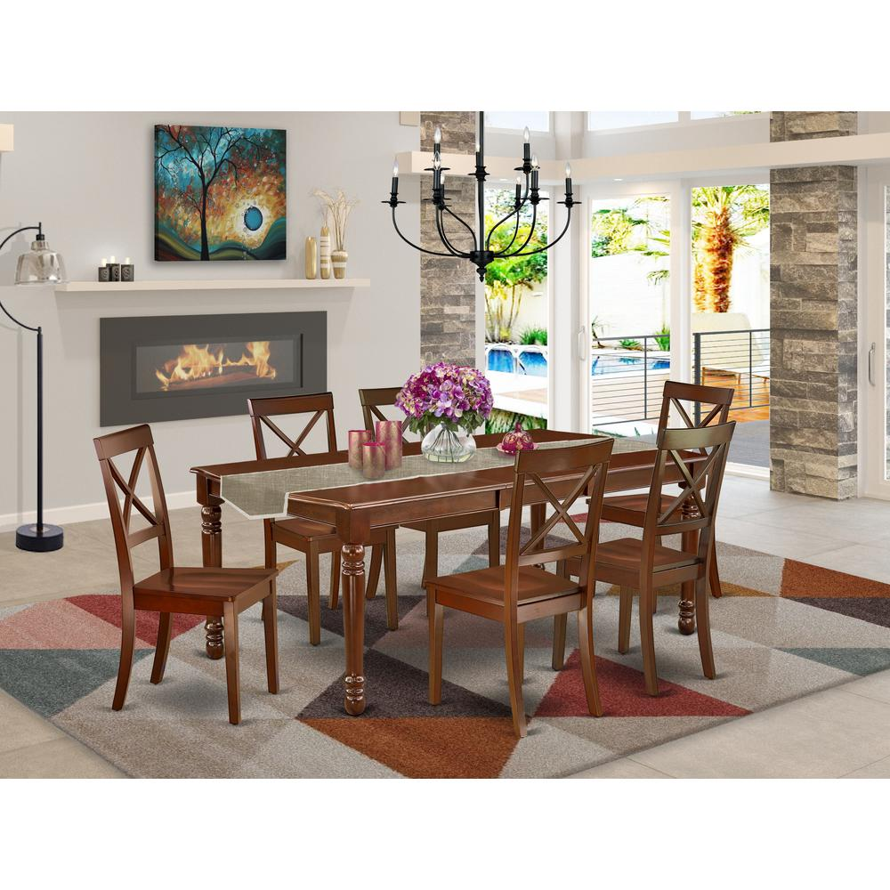 Dining Room Set Mahogany, DOBO7-MAH-W