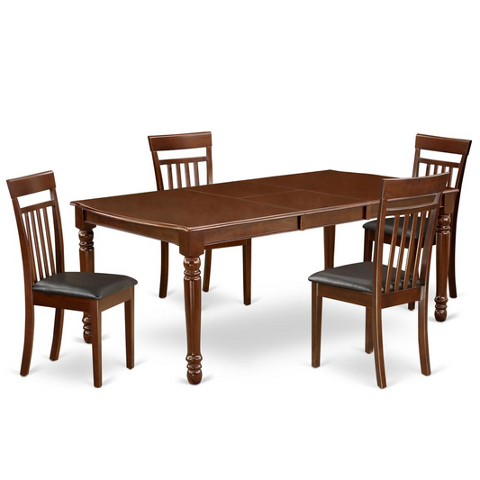 Dining Room Set Mahogany, DOCA5-MAH-LC