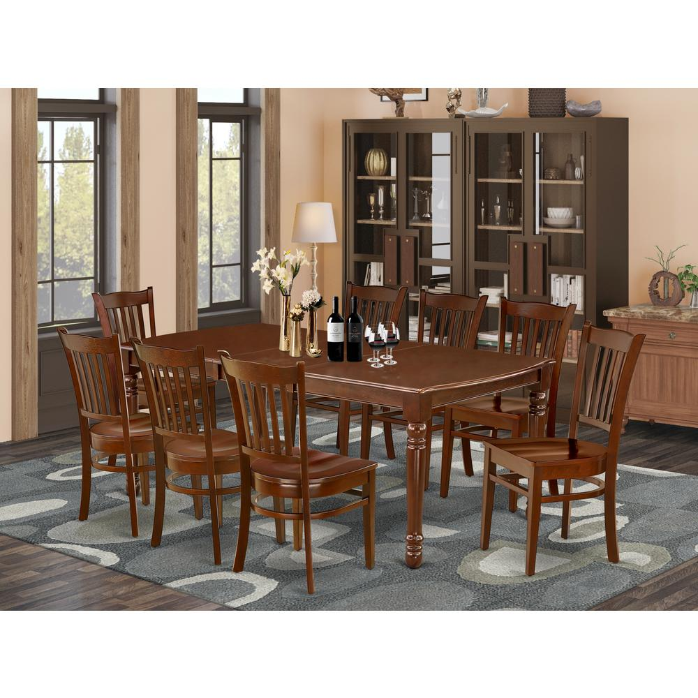 Dining Room Set Mahogany, DOGR9-MAH-W